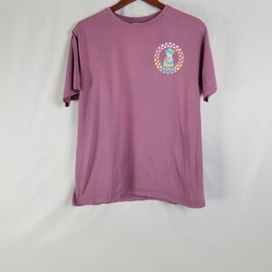 Southern Spirit Shirt Mens Medium‎ Mauve Top Pineapple Owa Amusement Park